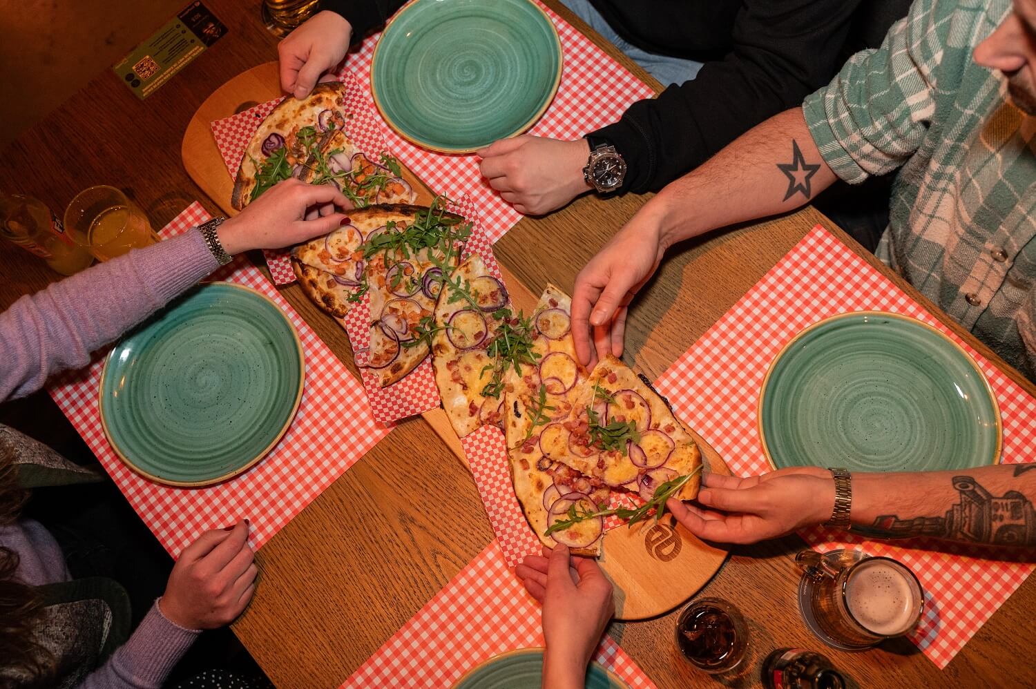 Personeelsuitje met eten