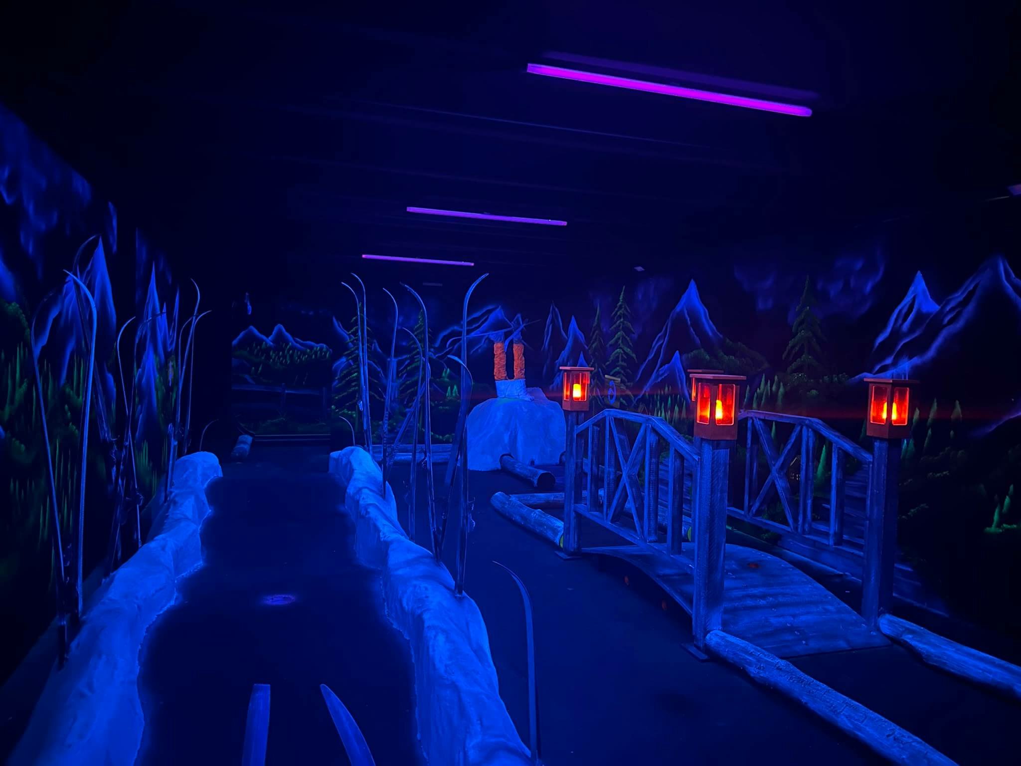 achtergrond indoor playgolf