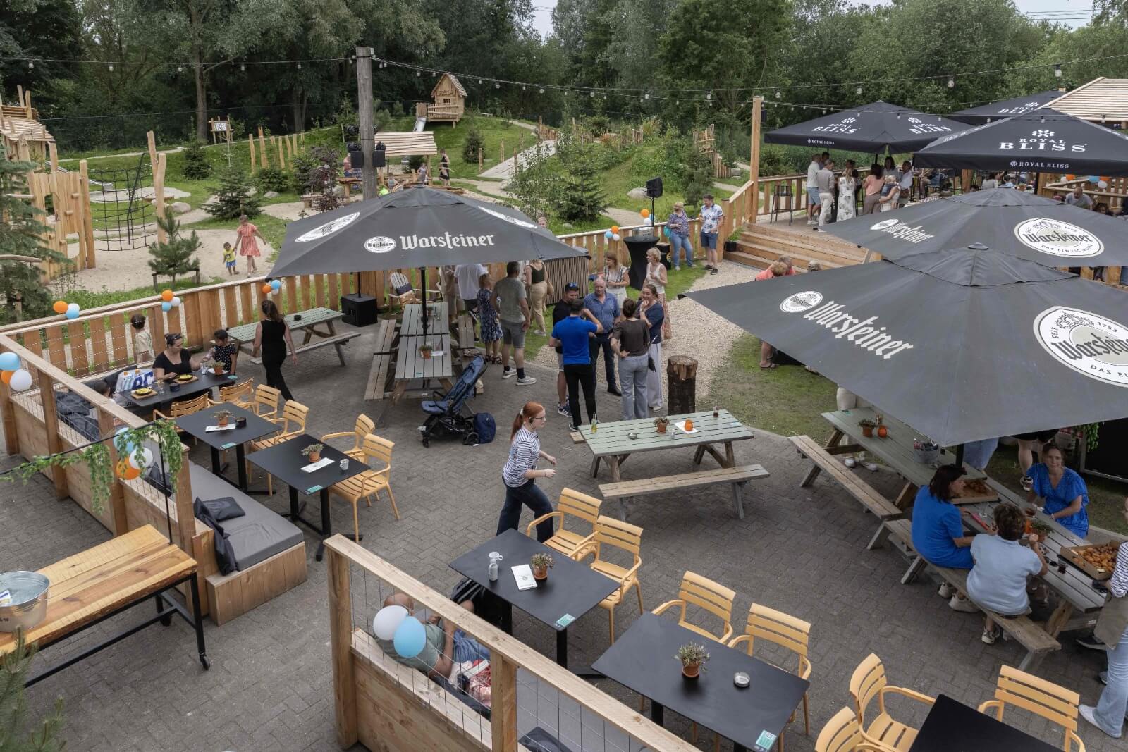 biergarten bovenaf